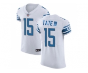 Nike Detroit Lions #15 Golden Tate III White Men Stitched NFL Vapor Untouchable Elite Jersey