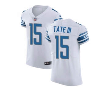 Nike Detroit Lions #15 Golden Tate III White Men Stitched NFL Vapor Untouchable Elite Jersey