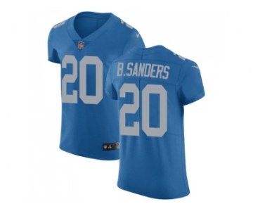 Nike Detroit Lions #20 Barry Sanders Blue Throwback Men Stitched NFL Vapor Untouchable Elite Jersey