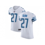 Nike Detroit Lions #27 Glover Quin White Men Stitched NFL Vapor Untouchable Elite Jersey