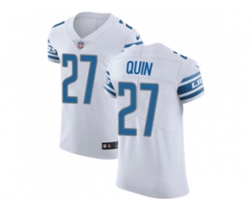 Nike Detroit Lions #27 Glover Quin White Men Stitched NFL Vapor Untouchable Elite Jersey