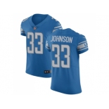 Nike Detroit Lions #33 Kerryon Johnson Blue Team Color Men Stitched NFL Vapor Untouchable Elite Jersey