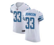 Nike Detroit Lions #33 Kerryon Johnson White Men Stitched NFL Vapor Untouchable Elite Jersey