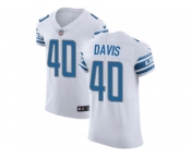 Nike Detroit Lions #40 Jarrad Davis White Men Stitched NFL Vapor Untouchable Elite Jersey