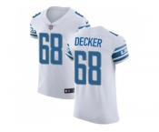 Nike Detroit Lions #68 Taylor Decker White Men Stitched NFL Vapor Untouchable Elite Jersey