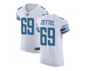 Nike Detroit Lions #69 Anthony Zettel White Men Stitched NFL Vapor Untouchable Elite Jersey