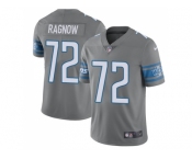 Nike Detroit Lions #72 Frank Ragnow Men Rush Vapor Untouchable Steel Elite NFL Jersey