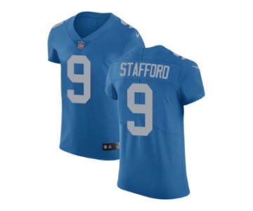 Nike Detroit Lions #9 Matthew Stafford Blue Alternate Men Stitched NFL Vapor Untouchable Elite Jersey