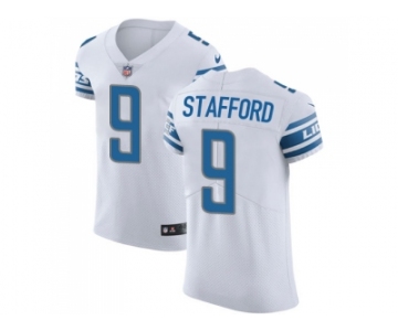 Nike Detroit Lions #9 Matthew Stafford White Men Stitched NFL Vapor Untouchable Elite Jersey