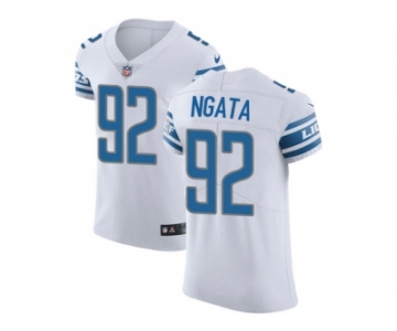 Nike Detroit Lions #92 Haloti Ngata White Men Stitched NFL Vapor Untouchable Elite Jersey