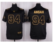 Nike Detroit Lions #94 Ziggy Ansah Black Pro Line Gold Collection Jersey[Elite]