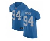 Nike Detroit Lions #94 Ziggy Ansah Blue Throwback Men Stitched NFL Vapor Untouchable Elite Jersey