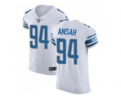 Nike Detroit Lions #94 Ziggy Ansah White Men Stitched NFL Vapor Untouchable Elite Jersey