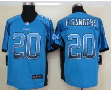 nike nfl jersey detroit lions #20 sanders blue[Elite drift fashion]