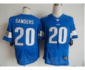 nike nfl jersey detroit lions #20 sanders blue[Elite]