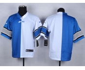 nike nfl jersey detroit lions blank white-blue[Elite split]