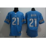 nike nfl jerseys detroit lions #21 bush blue[Elite]