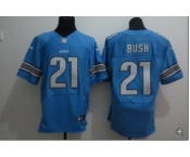 nike nfl jerseys detroit lions #21 bush blue[Elite]