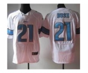 nike nfl jerseys detroit lions #21 bush white[Elite]