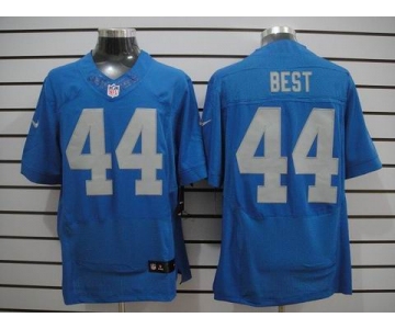 nike nfl jerseys detroit lions #44 jahvid best blue(Elite throwback)