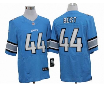 nike nfl jerseys detroit lions #44 jahvid best blue[elite]