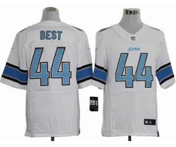 nike nfl jerseys detroit lions #44 jahvid best white[elite]