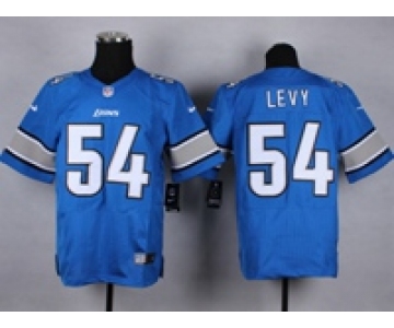 nike nfl jerseys detroit lions #54 levy blue[Elite]