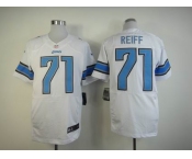 nike nfl jerseys detroit lions #71 reiff white[Elite]