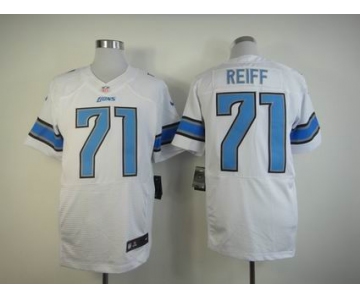 nike nfl jerseys detroit lions #71 reiff white[Elite]