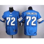 nike nfl jerseys detroit lions #72 tomlinson blue[Elite]