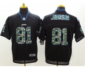 nike nfl jerseys detroit lions #81 calvin johnson black[Elite Camo Fashion]