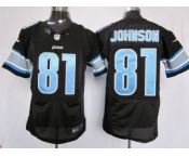 nike nfl jerseys detroit lions #81 calvin johnson black[Elite]