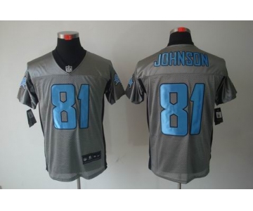 nike nfl jerseys detroit lions #81 calvin johnson grey[Elite shadow]