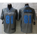 nike nfl jerseys detroit lions #81 calvin johnson grey[Elite vapor]