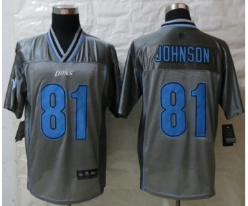 nike nfl jerseys detroit lions #81 calvin johnson grey[Elite vapor]