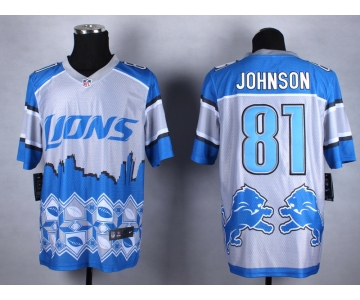 nike nfl jerseys detroit lions #81 johnson[Elite Style Noble Fashion]