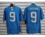 nike nfl jerseys detroit lions #9 stafford blue(Elite throwback)