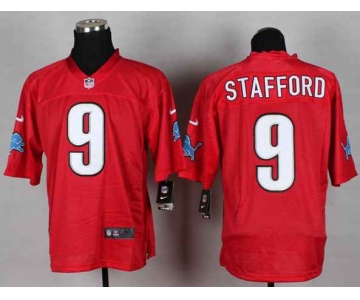 nike nfl jerseys detroit lions #9 stafford red[Elite]