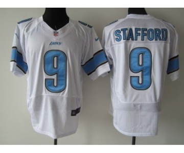 nike nfl jerseys detroit lions #9 stafford white[elite]