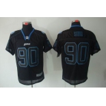 nike nfl jerseys detroit lions #90 ndamukong suh black[Elite lights out]