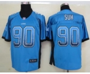 nike nfl jerseys detroit lions #90 ndamukong suh blue[Elite drift fashion]