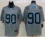 nike nfl jerseys detroit lions #90 ndamukong suh grey[Elite lights out]