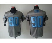 nike nfl jerseys detroit lions #90 ndamukong suh grey[Elite shadow]