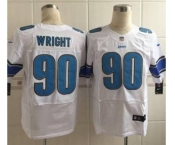 nike nfl jerseys detroit lions #90 wright white[Elite][wright]