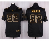 nike nfl jerseys detroit lions #92 ngata black gold collection[Elite]