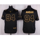 nike nfl jerseys detroit lions #94 ansah black gold collection[Elite]