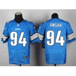 nike nfl jerseys detroit lions #94 ansah blue[Elite]