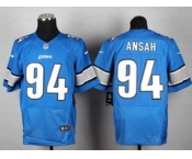 nike nfl jerseys detroit lions #94 ansah blue[Elite]