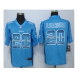 2015 new nike detroit lions #20 b.sanders blue strobe jerseys[limited]