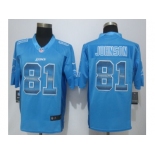 2015 new nike detroit lions #81 johnson blue strobe jerseys[limited]